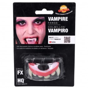 Sztuczne zęby wampira wyciągana szczęka Halloween