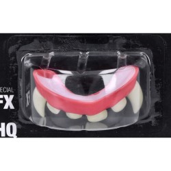 Sztuczne zęby wampira wyciągana szczęka Halloween
