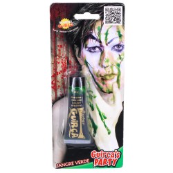 Sztuczna krew Zombie zielona makijaż Halloween