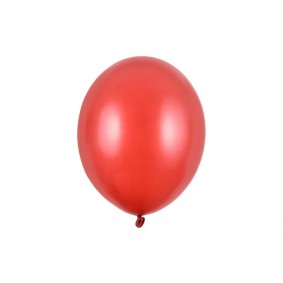 Balony lateksowe metalik czerwony 30cm 100szt - 1