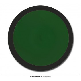 Farbka do malowania twarzy z gąbką ciemny zielony - 1
