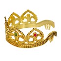 Korona królowej klasyczna z kamieniami złota