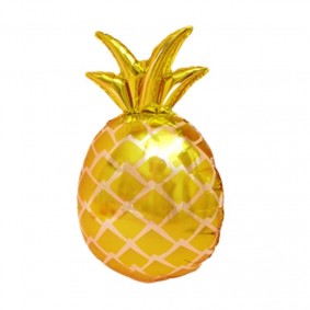 Balon foliowy Ananas złoty tropikalny na hel - 1