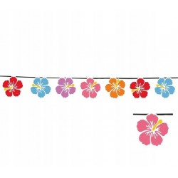 Girlanda z kwiatów kwiaty tropikalne hibiskus