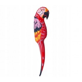 Dmuchana papuga dmuchniec duża kolorowa czerwona - 1