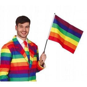 Flaga tęczowa pride rainbow flag kolorowa lekka - 2