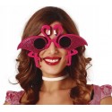 Okulary przeciwsłoneczne różowe z flamingami - 1
