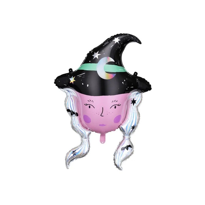 Balon foliowy na hel Halloweenowy czarownica - 1