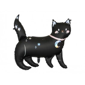 Balon foliowy Kot duży czarny Halloween na hel - 1