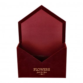 Flowerbox koperta welur 7x29,5x20,5cm