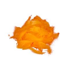 Pióra piórka luzem ciemna pomarańczowa ozdoba DIY