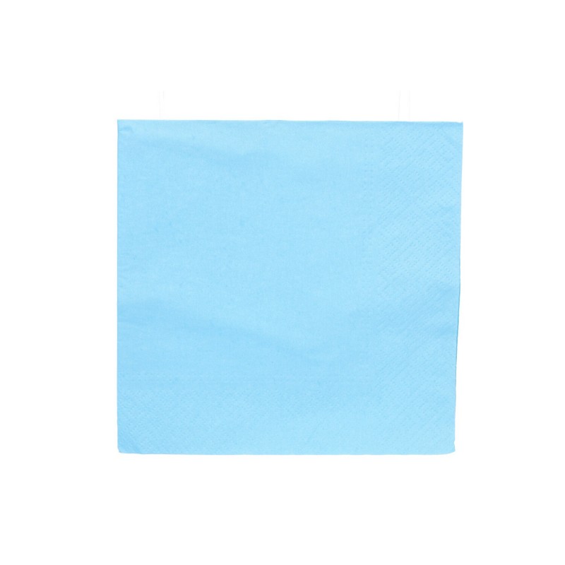 Ozdobne serwetki papierowe pastelowe niebieskie