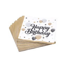 Serwetki papierowe urodzinowe Happy birthday