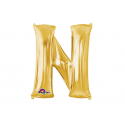 Balon foliowy 32 litera N złota - 1