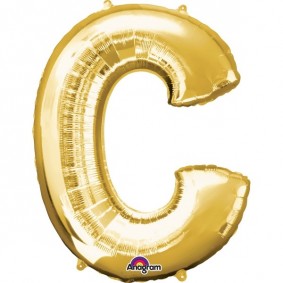 Balon foliowy 16 litera C złota - 1