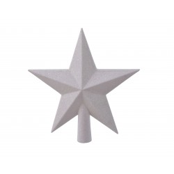 Szpic na choinkę gwiazda betlejemska biały 19cm