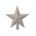 Gwiazda na choinkę ecru brokat 4.2x19x19cm.
 - 2