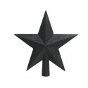 Gwiazda na choinkę czarna brokat 4.2x19x19cm.
 - 2