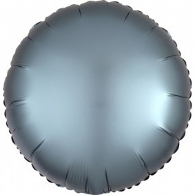 Balon foliowy 17 satynowy okrągły stalowy - 1