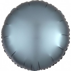 Balon foliowy 17 satynowy okrągły stalowy