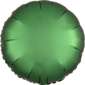 Balon foliowy 17 satynowy okragły zielony - 1