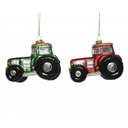 Bombka traktor czerwony/zielony 9,5x5,2x7cm - 5