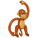 Dmuchaniec małpa wesoła brązowa dżungla duża - 1