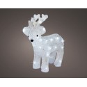 Renifer akrylowy LEDowy świąteczny lampki 31cm - 4