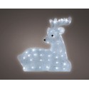 Renifer akrylowy siedzący świąteczny LEDowy 43cm - 4
