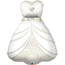 Balon foliowy biały duży suknia ślubna wesele ślub