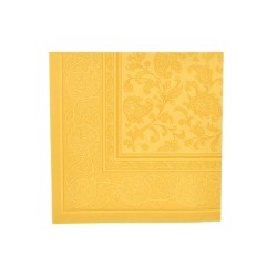 Serwetki papierowe ozdobne żółte ornament x50