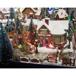 Miasteczko świąteczne LED domki zimowe 22,5cm - 3