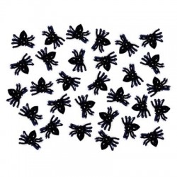 Sztuczne pająki confetti dekoracja na Halloween