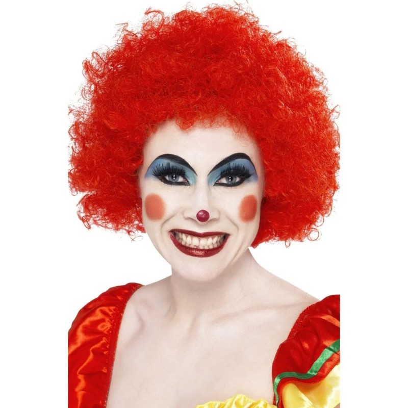 Peruka szalonego klauna czerwona clown cosplay - 1