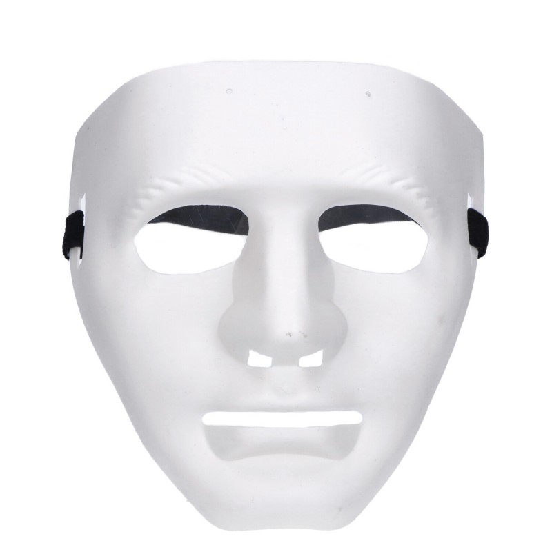 Biała maska na twarz Halloweenowa na Halloween