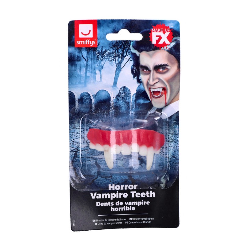 Sztuczne zęby wampira wysuwane Halloween Horror