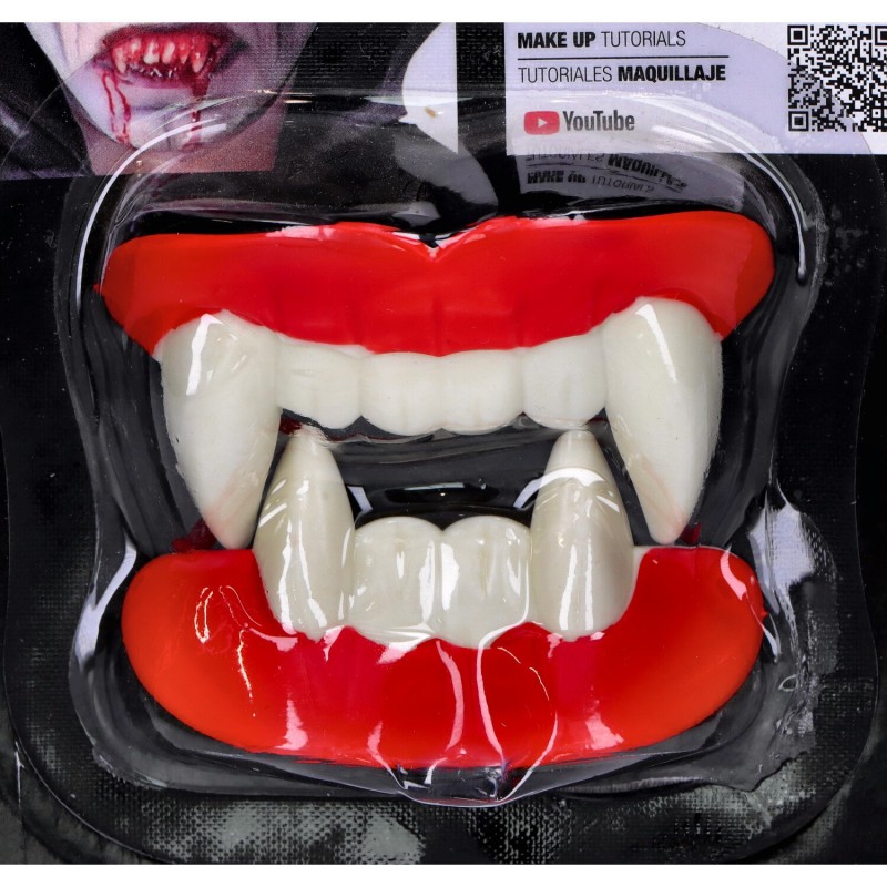Zęby wampira sztuczna szczęka Halloween dracula