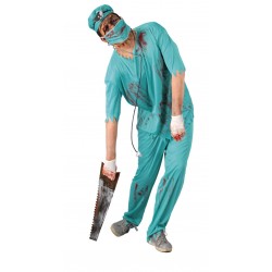 Strój dla dorosłych Zakrwawiony chirurg zombie