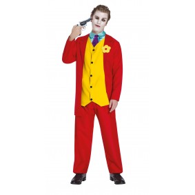 Strój dla dorosłych Joker garnitur straszny klaun - 1