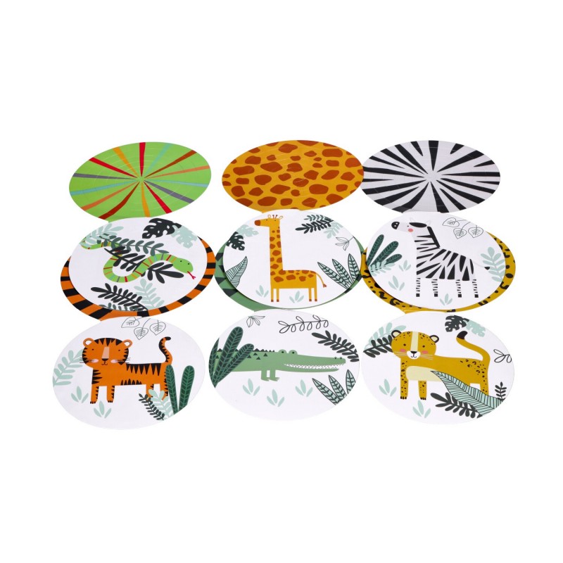 Spirale dekoracyjne papierowe zwierzęta 6szt