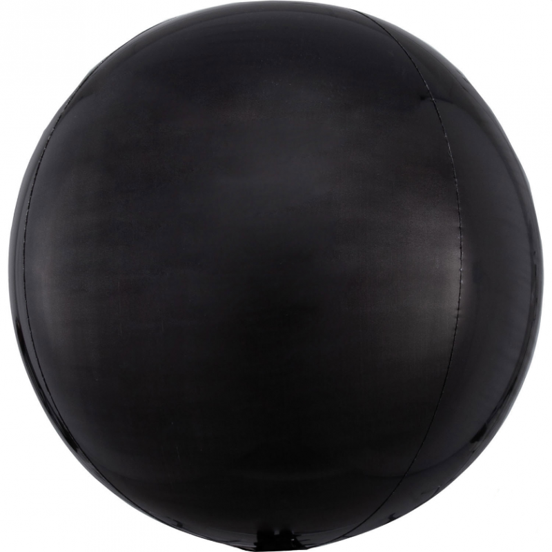 Balon foliowy orbz kula czarna na hel powietrze - 1