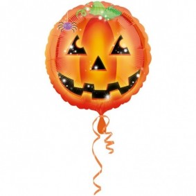 Balon foliowy dynia uśmiechnięta halloweenowa - 1
