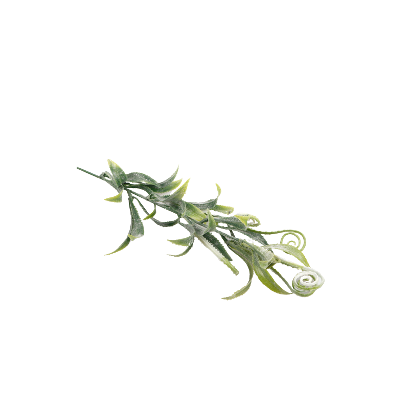 Sztuczny kwiat gałązka ozdobna zielona długa - 2