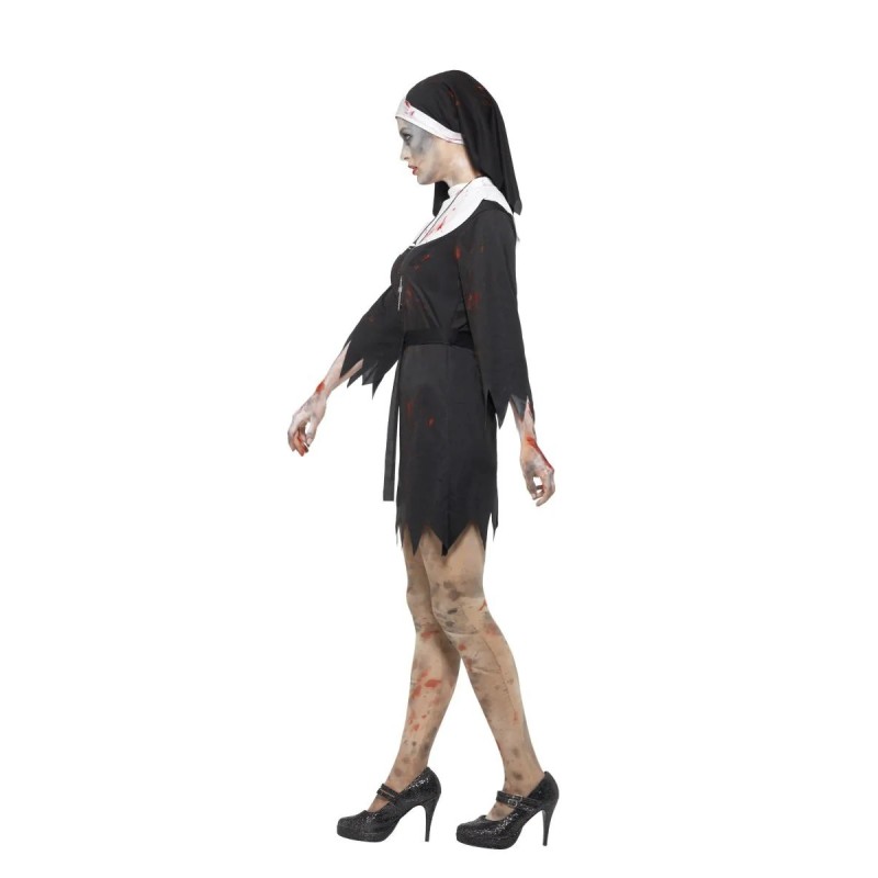 Strój dla dorosłych zakonnica zombie sukienka - 2