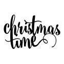 Napis dekoracyjny na święta Christmas Time czarny - 1