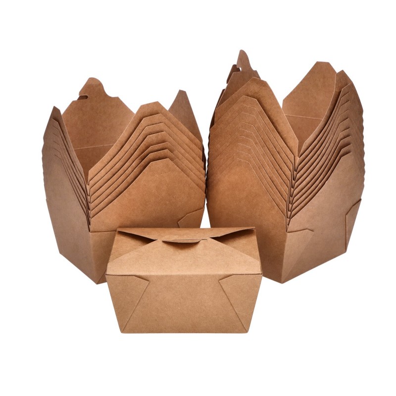 Papierowe pudełka na żywność biodegradowalne EKO