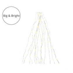 Lampki micro 832 led gruba wiązka srebrny/ciepły biały wew/zew 240cm - 2