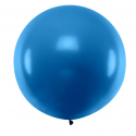 Balon okrągły duży metrowy pastel ciemnoniebieski - 1