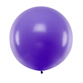 Balon okrągły pastel lawendowy duży urodzinowy - 1