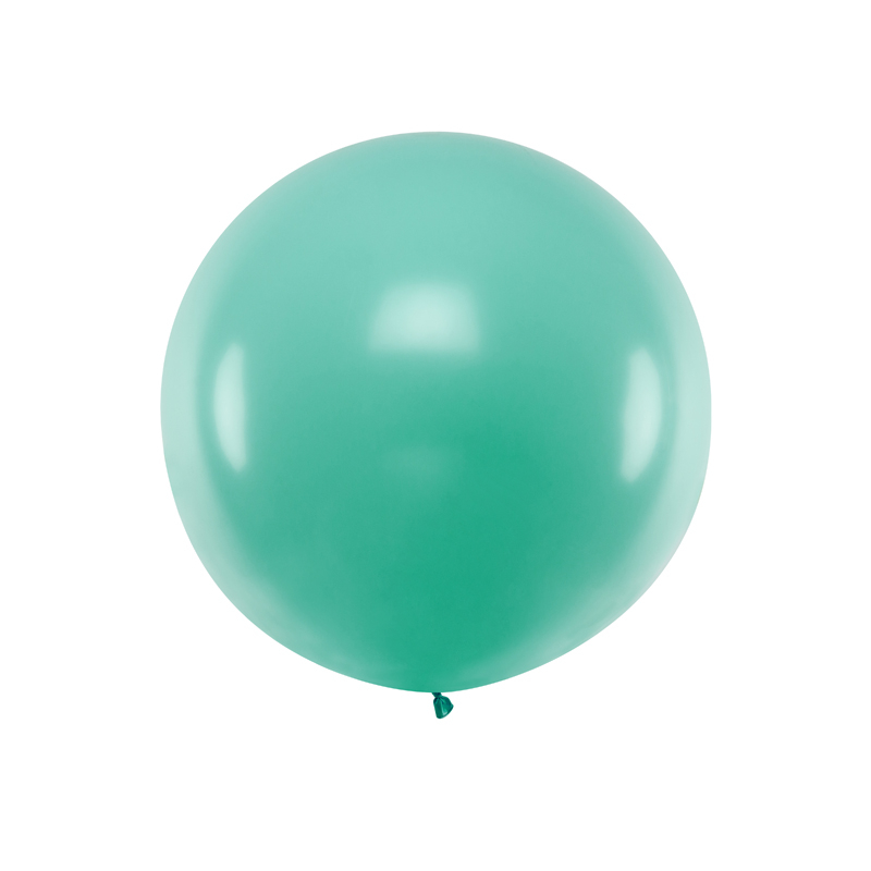 Balon okrągły duży pastel zielony las seledynowy - 1